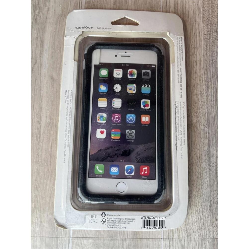 Verizon iPhone 6 Plus Rugged Protection Dual Layer Slim Case W/Screen Guard - Picture 2 of 5